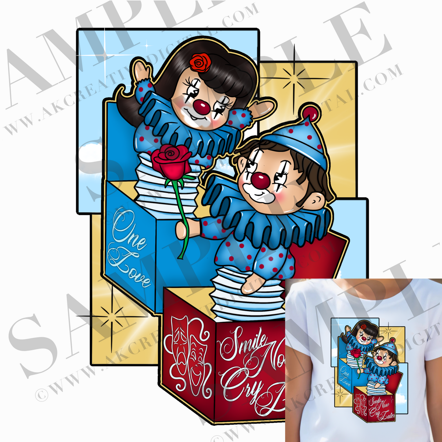 Clown love (ONE BUYER ONLY)