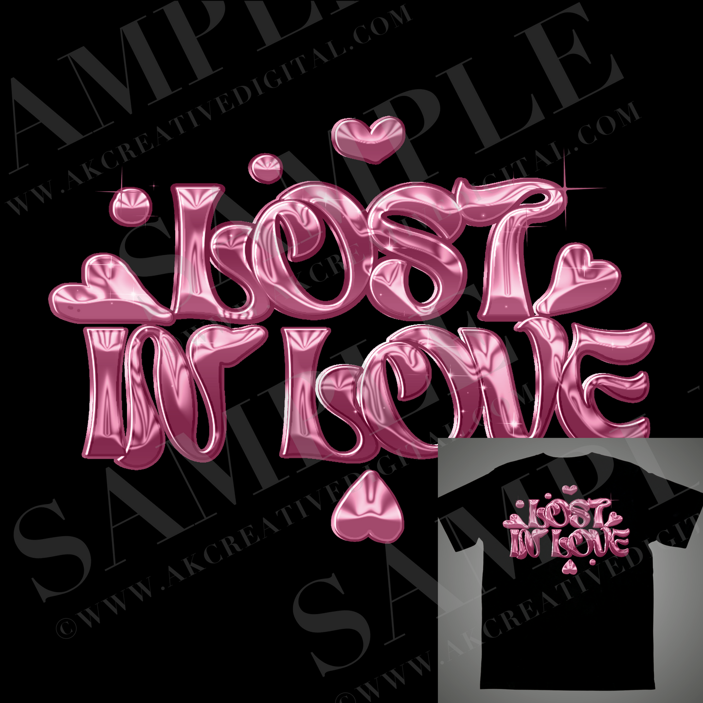 Lost In Love 3 colors PNG (ONE Buyer)