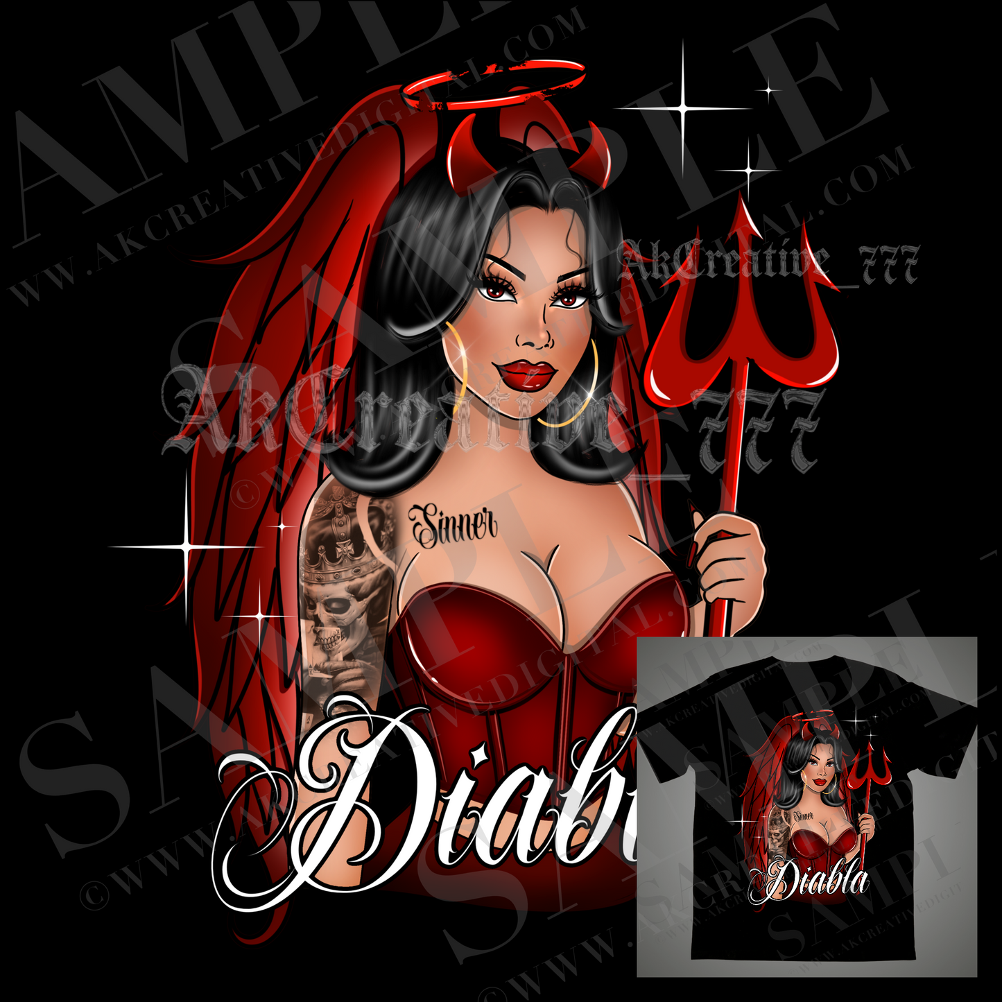 Diabla Art work  (ONE BUYER ONLY)